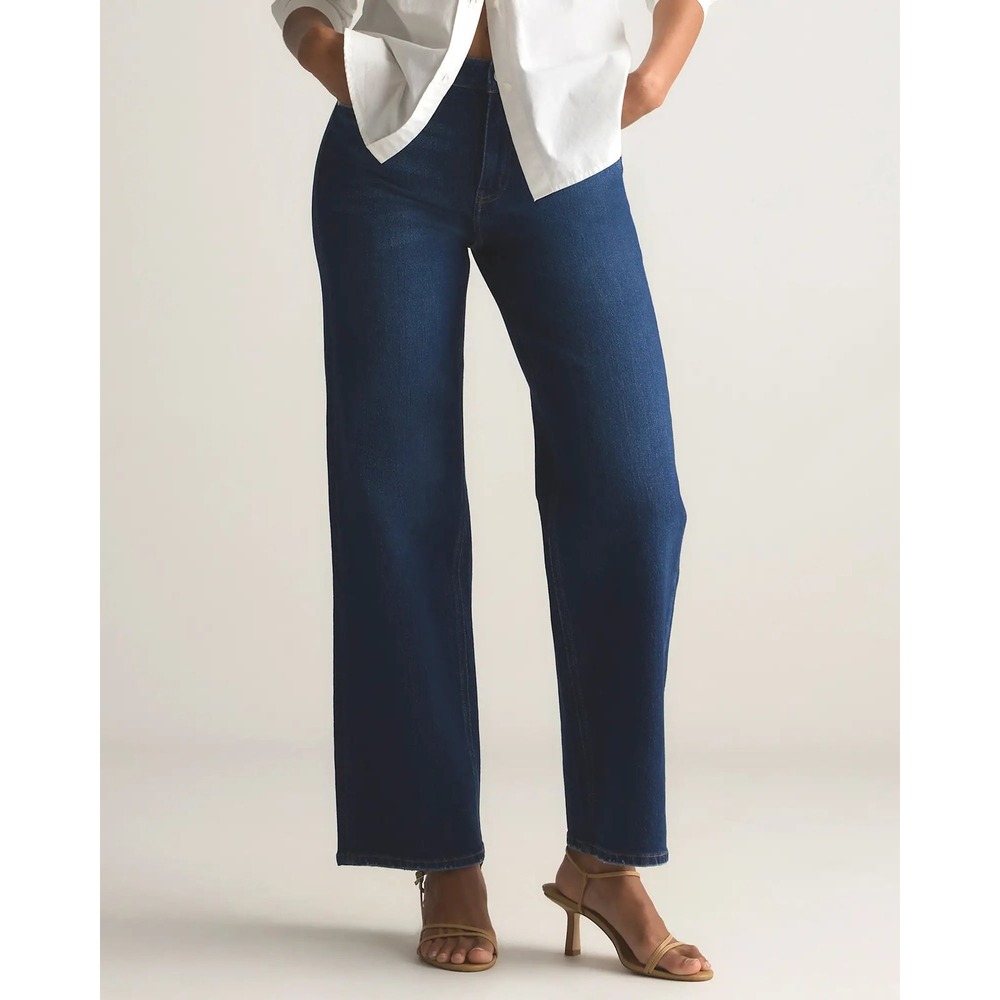 Quince Dark Blue Straight Leg Women’s Jeans